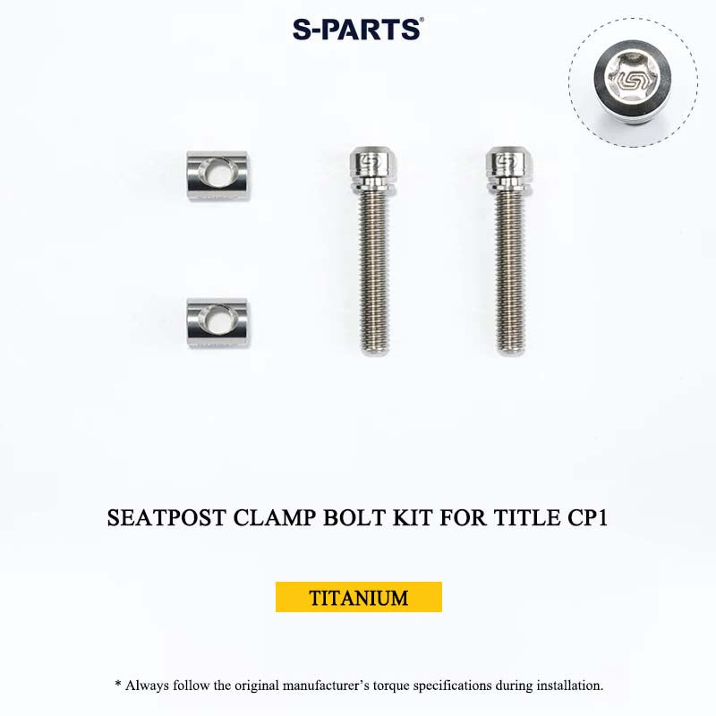 Grade 5 Titanium Seatpost Clamp Bolt Kit for TITLE AP1 / CP1