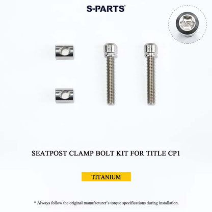 Grade 5 Titanium Seatpost Clamp Bolt Kit for TITLE AP1 / CP1