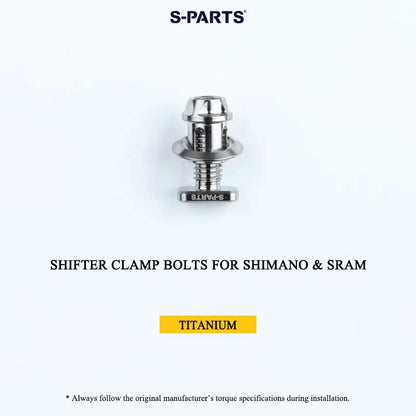 Grade 5 Titanium Shifter Clamp Bolt Kit for Shimano & SRAM Road Shifters