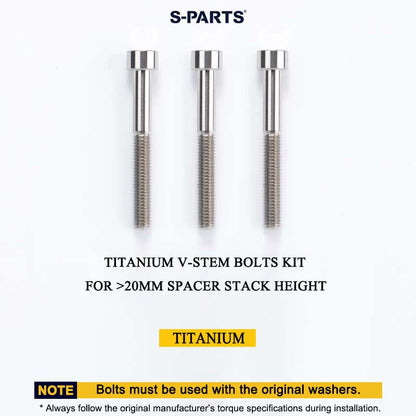 Cervélo S5 2025 Titanium V-Stem Bolts Kit – Grade 5 Ti-6Al-4V Head Tube Attachment Hardware (3PCS)