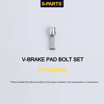 Titanium V-Brake Hardware Upgrade Kit for MTB | V-Brake Pad Bolt Set